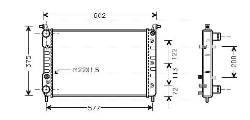 Radiator — AVA Clever Choice FT2224