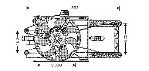 Fan, engine cooling — AVA Clever Choice FT7529