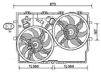 Fan, engine cooling — AVA Clever Choice FT7588