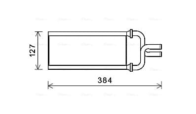 Heat Exchanger, interior heating — AVA Clever Choice HDA6292