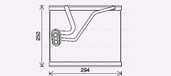 Evaporator, air conditioning — AVA Clever Choice KAV297