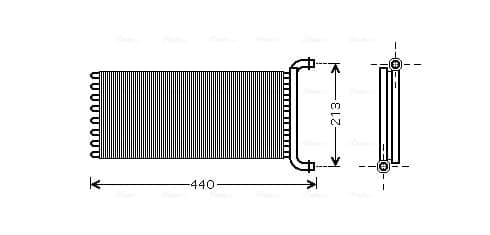Heat Exchanger, interior heating — AVA Clever Choice MSA6399