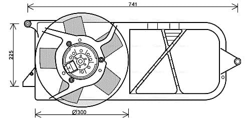 Fan, engine cooling — AVA Clever Choice OL7537