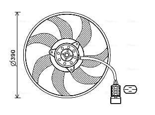 Fan, engine cooling — AVA Clever Choice OL7671