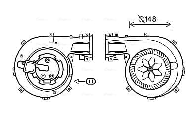 Interior Blower — AVA Clever Choice OL8618