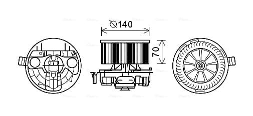 Interior Blower — AVA Clever Choice RT8570