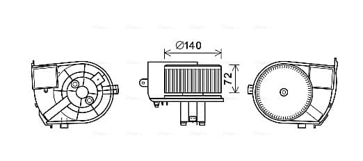 Interior Blower — AVA Clever Choice RT8590