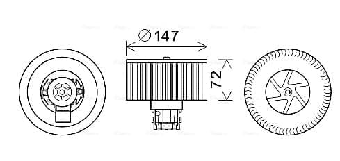 Interior Blower — AVA Clever Choice RT8598