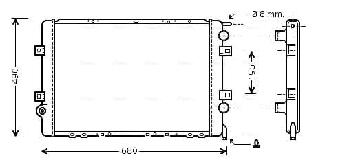 Radiator — AVA Clever Choice RTA2264