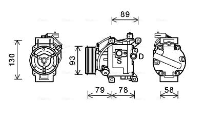 Air conditioner compressor — AVA Clever Choice TOAK667