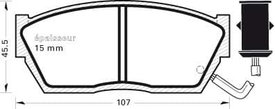 Brake pad set image