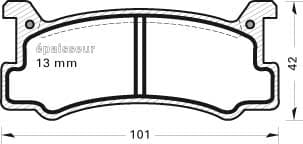 Brake pad set image
