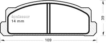 Brake pad set image