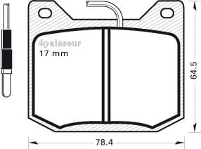 Brake pad set image