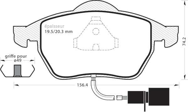 Brake pad set image