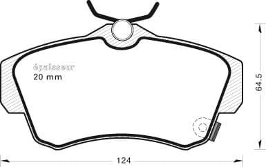 Brake pad set image