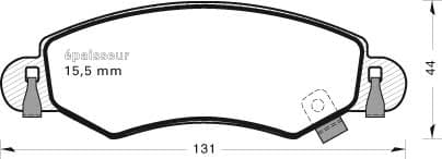 Brake pad set image