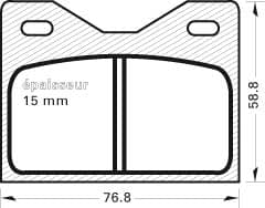 Brake pad set image
