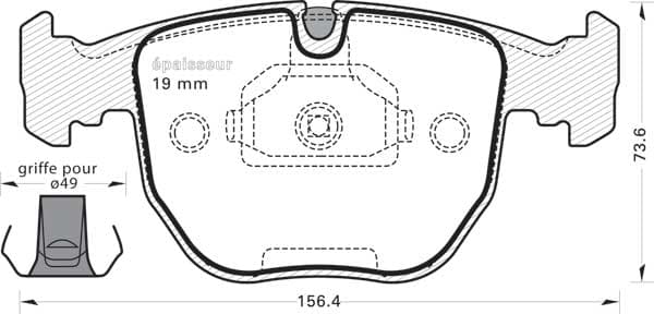 Brake pad set image