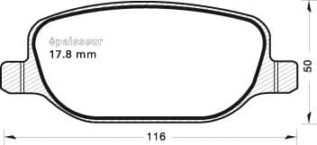 Brake pad set image