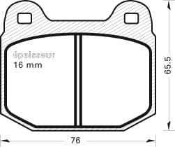 Brake pad set image
