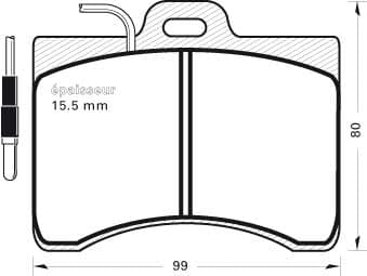 Brake pad set image