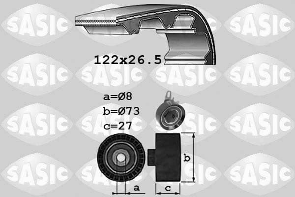 SASIC 1756041 Timing Belt Kit