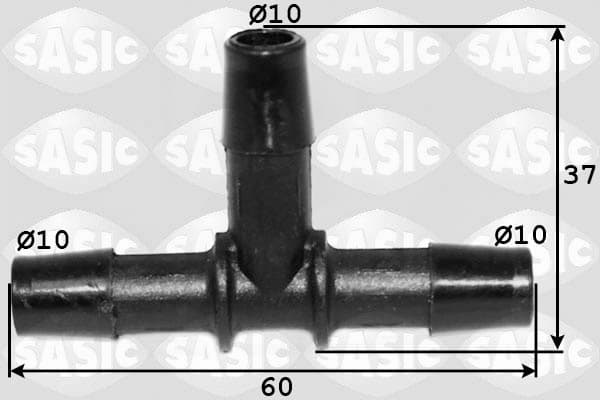 Hose Connector, fuel hose — SASIC 3980026
