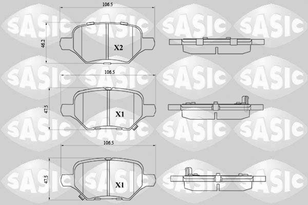 Brake pad set image