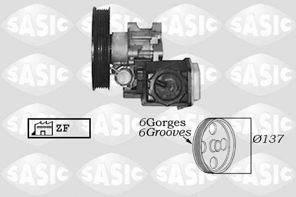 Hydraulic Pump, steering — SASIC 7076017