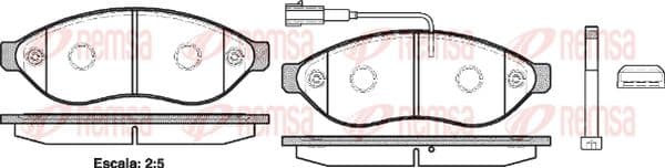 Brake pad set image