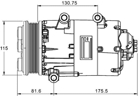 Air conditioner compressor — MAHLE ACP 1331 000P