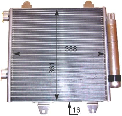 Condenser, air conditioning — MAHLE AC 459 000P