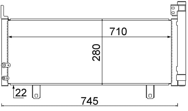 Condenser, air conditioning — MAHLE AC 639 000S
