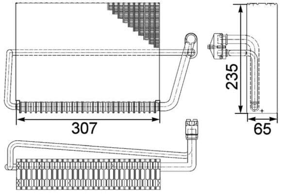 MAHLE AE 83 000P Air Con Evaporator