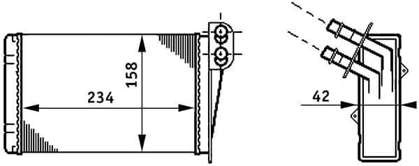 Heat Exchanger, interior heating — MAHLE AH 73 000S