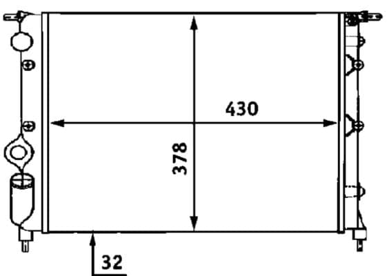 Radiator — MAHLE CR 476 000S