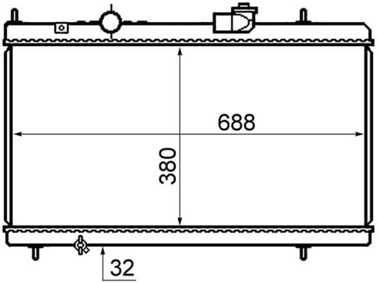 Radiator — MAHLE CR 800 000S