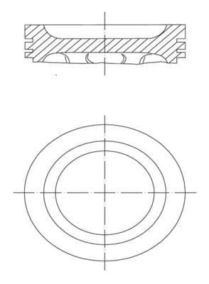 MAHLE 222 01 00 Piston