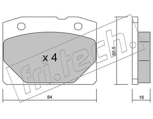 Brake pad set image