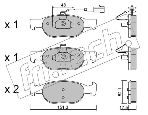Brake pad set image