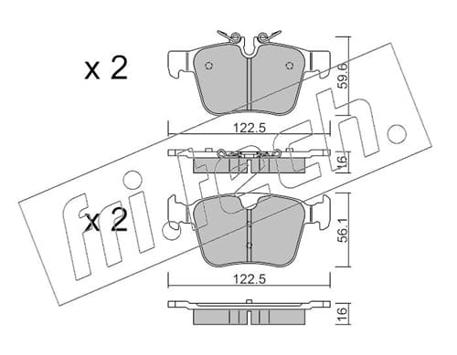 Brake pad set image
