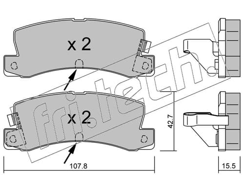 Brake pad set image