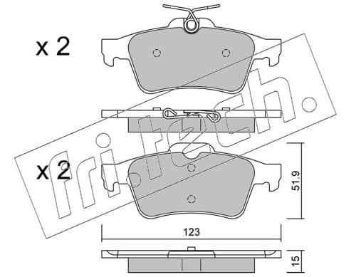Brake pad set image