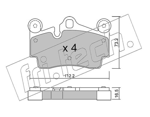Brake pad set image