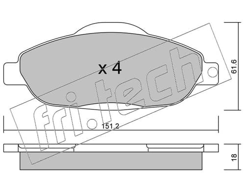 Brake pad set image