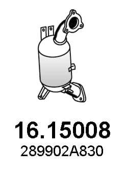 ASSO 16.15008 Exhaust system soot/particulate filter