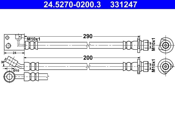 Brakehose — ATE 24.5270-0200.3