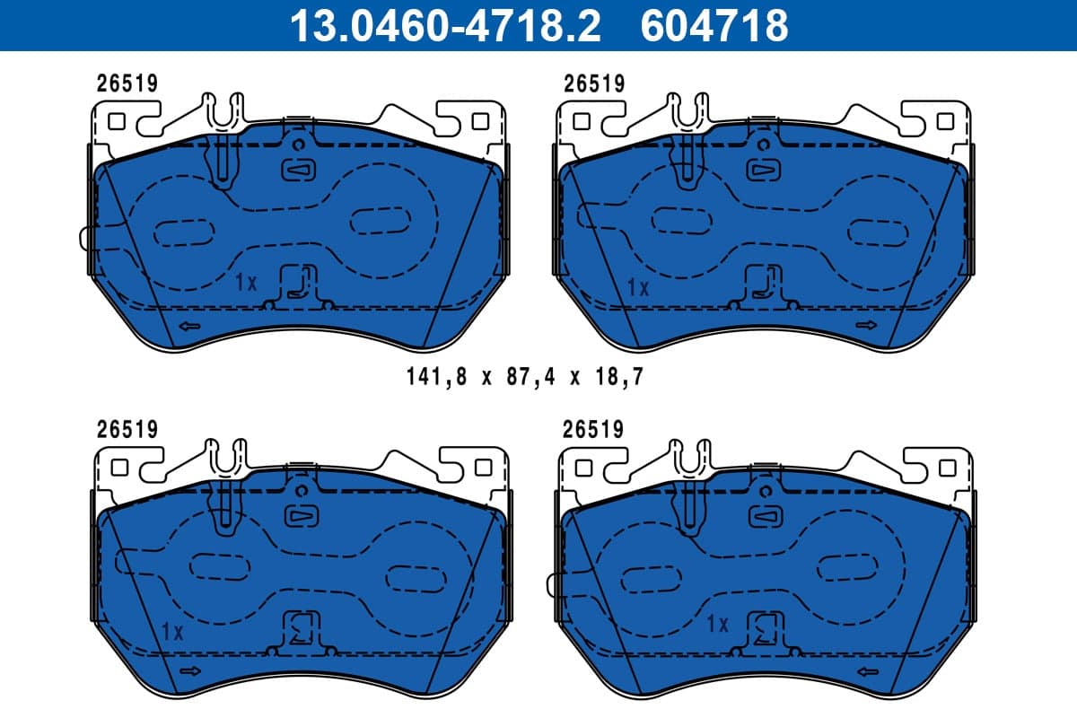 Brake pad set image