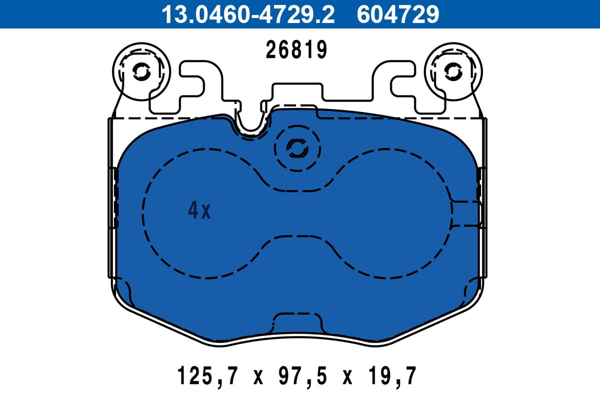 Brake pad set image